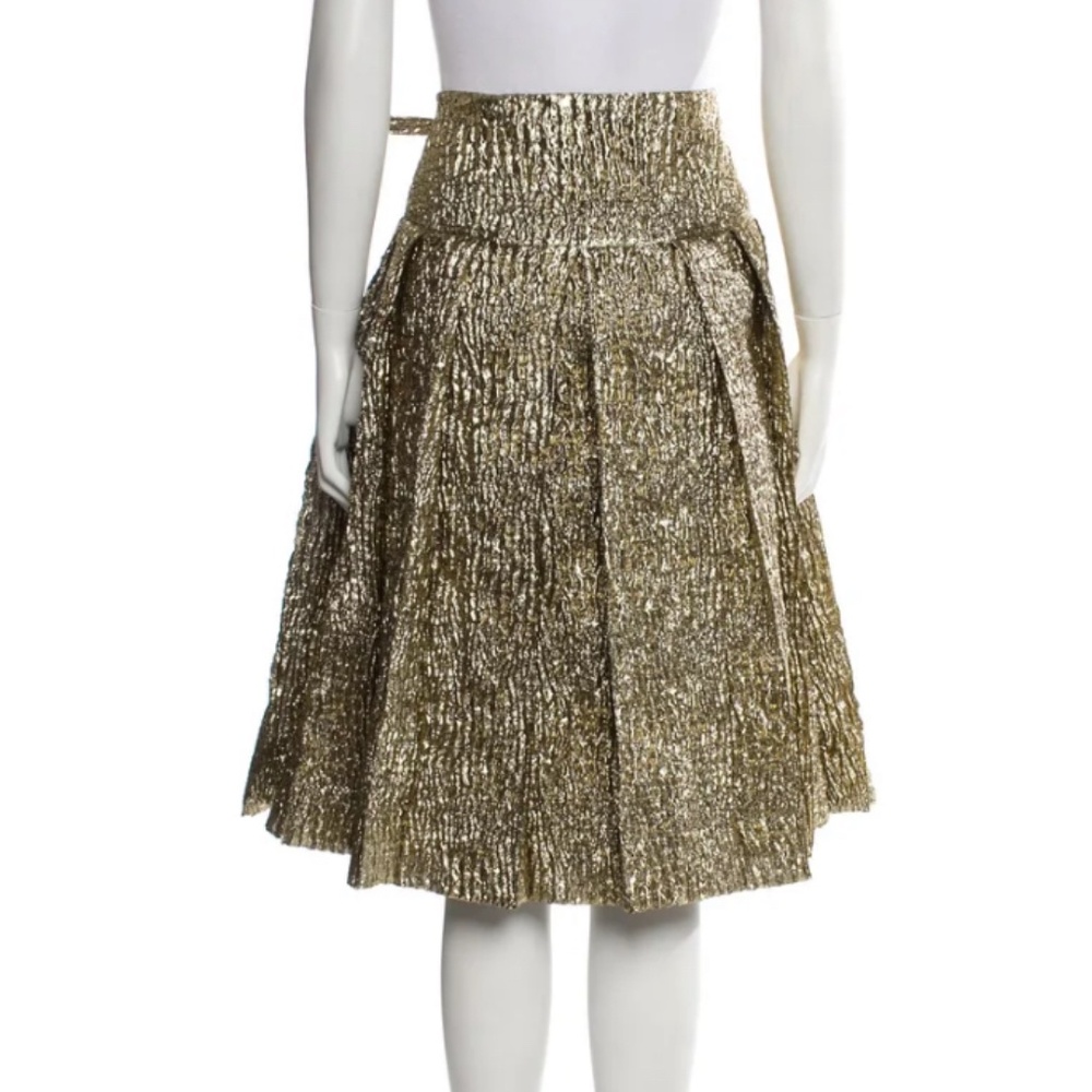 Simone Rocha Brand New Gold metallic skirt